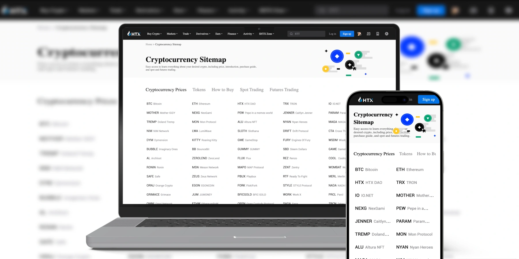 HTX Cryptocurrencies Available